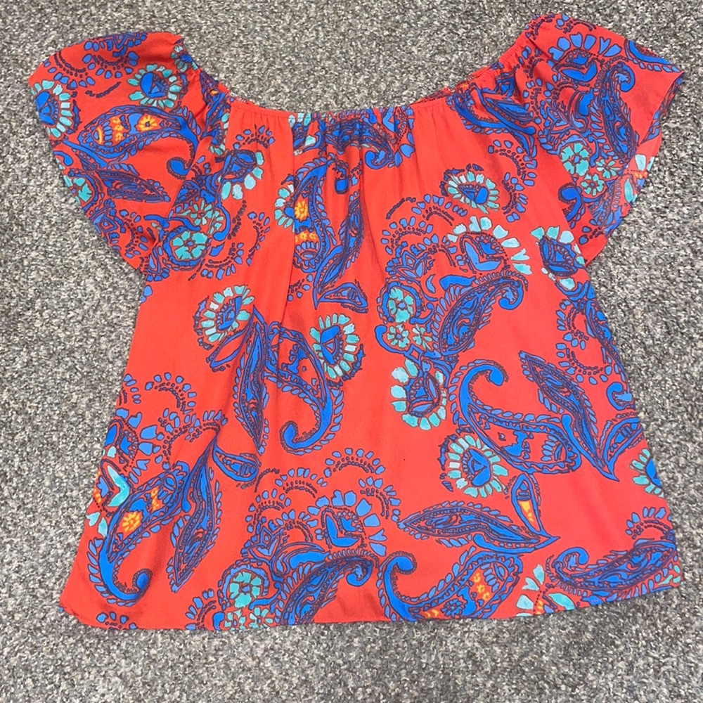 Off the Shoulder Silk Shirt